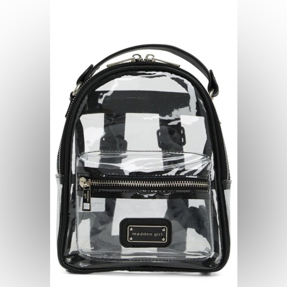 Steve Madden clear stadium backpack